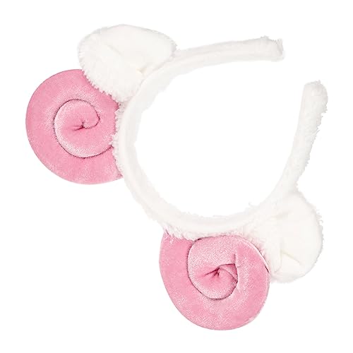 FOMIYES 2 Stück Cosplay Horn-Stirnbänder Ostern Mit Ausgefallenen Mädchen Waschen Mädchen-Krawatte-Versorgung Waldhaarspitze Gefälligkeiten Styling Dekorative Rosa Bänder Kosmetische von FOMIYES