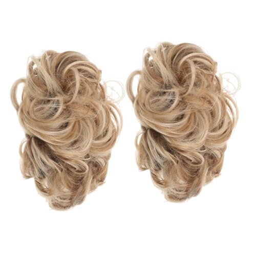 FOMIYES 2 Stück Damen Haarknoten Hochsteckfrisur Haarteil aus Synthetischem Material Voluminös Natürlich Wirkend Komfortabel für Alltag Party und Hochzeit von FOMIYES