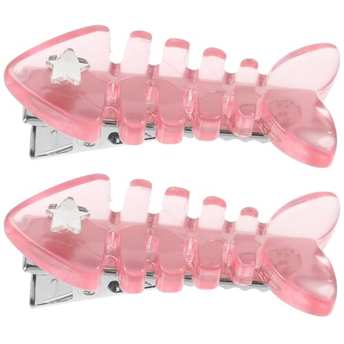 FOMIYES 2 Stück Damen-Haarspangen Fischgräten-Haarnadeln Niedliche Haarspangen Haar-Styling-Werkzeuge Für Teenager-Mädchen Rosa von FOMIYES