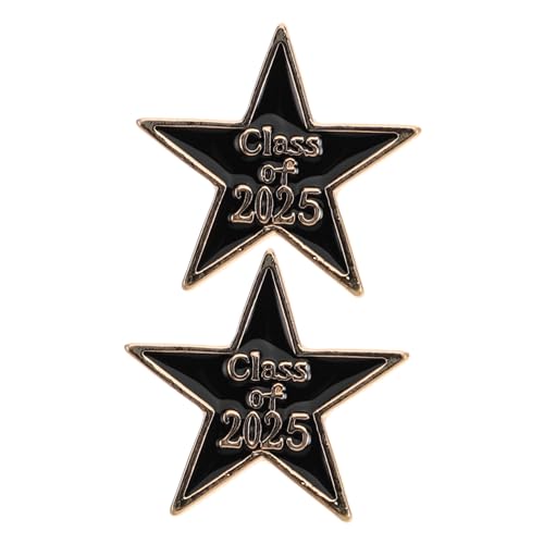 FOMIYES 2 Stück Doktorhut Broschen für Absolventen Metall Anstecknadeln für Kleidung Rucksack oder Schal Abschlussfeier Dekoration Geschenkidee von FOMIYES