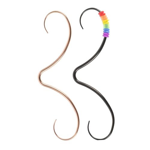 FOMIYES 2 Stück Edelstahl Mustache Septum Ring Teiliges Nasenpiercing Schmuck für Frauen Trendiger Schnurrbart Nasenring in Roségold und Komfortabel und Vielseitig für Alltag und Party von FOMIYES