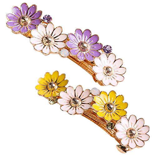 FOMIYES 2stücke Blumenhaarspangen Für Frauen Frühlingshaarspangen Haarspangen Für Hochzeit Geburtstag Schmuck von FOMIYES