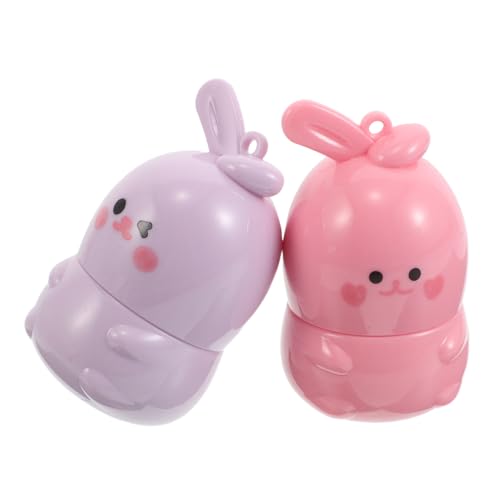 FOMIYES 2stücke Farbverändernder Lippenstift Mit Hasenform Feuchtigkeitsspendender Lippenbalsam Für Trockene Lippen Nährende Lippenpflege Für Frauen Ph-responsive Lipgloss Für von FOMIYES