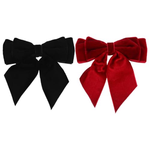 FOMIYES 2 Stück Fliege Hemd Bowknot Brosche Samt Bowknot Accessoire Plüsch Bowknot Brosche Vorgebundene Bowknot Anstecknadel Mädchen Bowknot Brosche Samt Halskrawatte Bowknot von FOMIYES