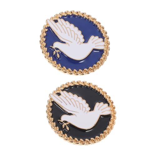 FOMIYES 2stücke Tauben-brosche Aus Legierung Friedenstauben-anstecknadel Für Schals Capes Tücher Strickjacken Mäntel Geburtstage Jubiläen Feiertage Geschenke Für Damen von FOMIYES