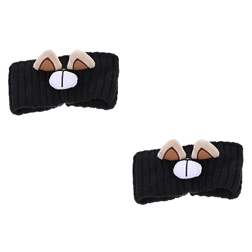 FOMIYES 2st Gestricktes Breites Stirnband Geflochtene Stirnbänder Winter Warm Winterkopftuch Stretch-kopftuch Flapper-stirnband Frauen Kopfschmuck Niedlich Jacke Mit Hut Stricken Fräulein von FOMIYES