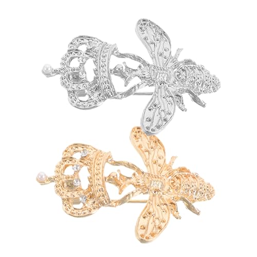 FOMIYES 2 Stück Glitzernde Strass Designs Legierung Insekten Brosche für Frauen Leichte und Stilvolle Accessoires für Kleidung und Taschen von FOMIYES