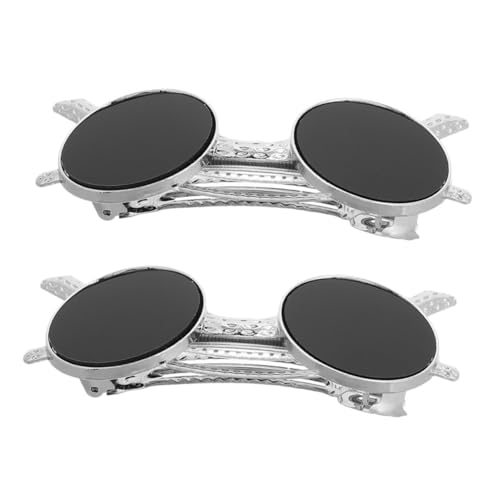 FOMIYES 2 Stück Haarklammern Metall Sonnenbrillen Haarspangen für Damen Mädchen Kreative Vielseitige Haarclips mit Niedlichem Design Modische Dekorative Frisuren accessoires von FOMIYES