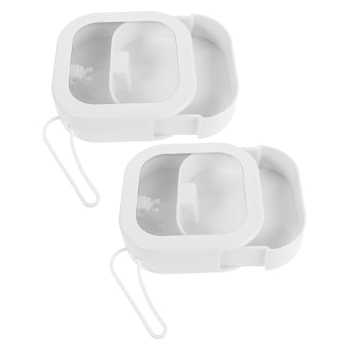 FOMIYES 2stücke Aufbewahrungsbehälter Für Haar-accessoires Tragbarer Reise-organizer Für Haarschmuck Wattestäbchen Schmuck Make-up-pads Stapelbar Für Frauen von FOMIYES