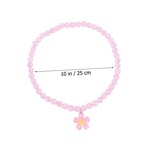 FOMIYES 2stücke Acryl Perlen Halsketten Blumen Anhänger Für Junge Mädchen Süße Junge Mädchen Halskette Mit Acryl Perlen Und Blumen Design Für Und Jungen von FOMIYES