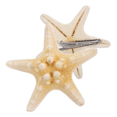 FOMIYES 2stücke Fünfzackige Seestern-haarspange Strand-haarnadel Handgefertigte Haarschmuck Für Frauen Und Mädchen Für Abschlussbälle Und Partys von FOMIYES