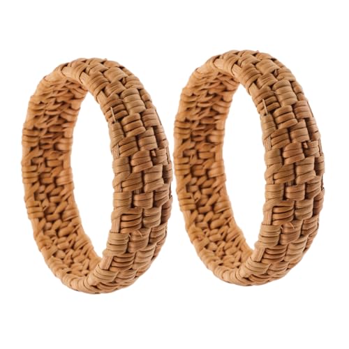 FOMIYES 2 Stück Handgewebte Rattan Armbänder Leichtgewichtige Inspirierte Handgemachte Armreifen Holz für Besondere Anlässe für Stilbewusste Frauen FOMIYES 2 Stück Handgewebte Rattan Armbänder Leichtgewichtige Inspirierte Handgemachte Armreifen Holz für Besondere Anlässe für Stilbewusste Frauen von FOMIYES