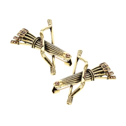 FOMIYES 2 Stück Herren Broschen Metall Zinklegierung Symbol Design Retro Anstecknadel für Anzug Revers Langlebig und Detailliert Verarbeitet Vielseitig als Brosche oder Anstecker Geeignet von FOMIYES