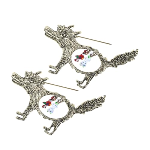 FOMIYES 2 Stück Hohlwolf Brosche Party-anstecknadel Hut-dekore Schmuck Broschen Wolfskopf Brosche Legierungspin Abzeichen Brosche Wolfsnadel Vintage-brosche Räumnadeln Zinklegierung FOMIYES 2 Stück Hohlwolf Brosche Party-anstecknadel Hut-dekore Schmuck Broschen Wolfskopf Brosche Legierungspin Abzeichen Brosche Wolfsnadel Vintage-brosche Räumnadeln Zinklegierung von FOMIYES