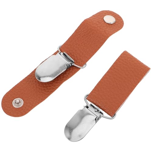 FOMIYES 2stücke Pu Kunstleder Reise Hut Clip Für Gepäck Tragbare Hut Halter Für Rucksack Sonnenhut Clips Schützt Form Zubehör von FOMIYES