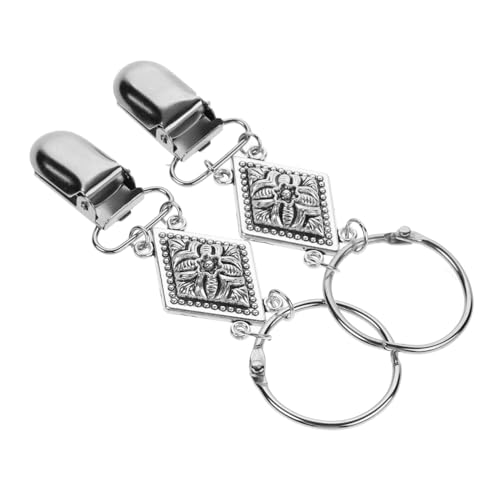 FOMIYES 2 Stück Hutclip Reisehuthalter Hüte Kappen reisen reiserucksack handtasche Hutbandclips Koffer-Hut-Clip Hut-Handschuh-Clips Huthalter-Clips Legierung Silver von FOMIYES