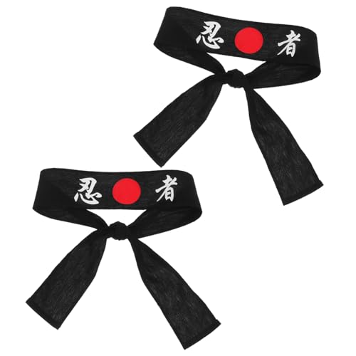FOMIYES 2 Stück Japanische Karate Hachimaki Stirnband für Karate Outfits Vielseitiges Zubehör für Kampfsport Cosplay Themenpartys Strapazierfähiger Gefertigt von FOMIYES
