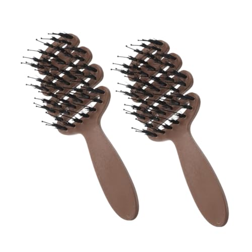 FOMIYES 2stücke Kopfhautmassagekamm Mit Hochkrone Für Damen Feinzahniger Reisekamm Aus Breitzahniger Kamm Für Haartypen Leicht Tragbar Für Handtasche Schützt Vor Haarschäden von FOMIYES