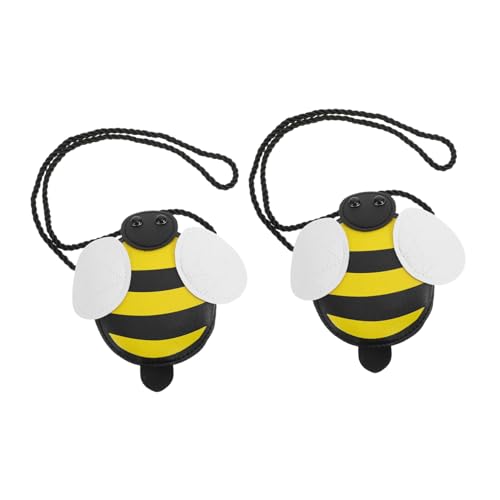 FOMIYES 2stücke Junge Mädchen Cartoon Bienen Tasche Schultertasche Mit Abnehmbarem Gurt Für Mädchen Aufbewahrungstasche Für Junge Münzbörse Umhängetasche von FOMIYES