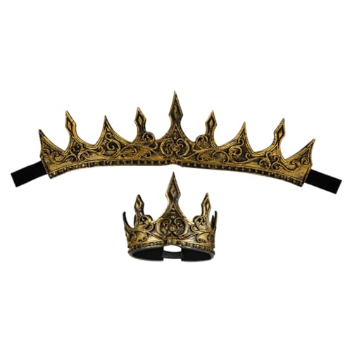 FOMIYES 2stücke Krone Aus Pu-schaum Für Männer Mittelalterlicher Stil Bequemer Sitz Für Kostüme Partys Und Events von FOMIYES