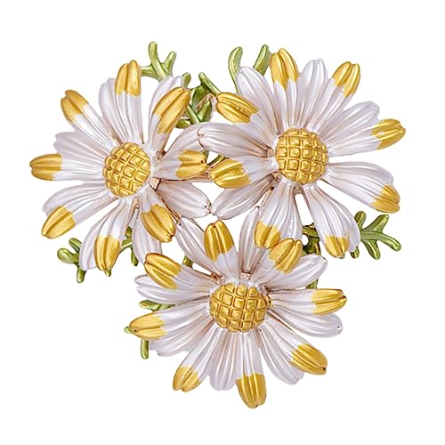 FOMIYES 2 Stück Kreative Brosche für Frauen Eleganter Gelber Blumenpin Hochwertigem Material für Hochzeiten Partys Besondere Anlässe Stilvolles Accessoire für Kleidung Schals Hüte von FOMIYES