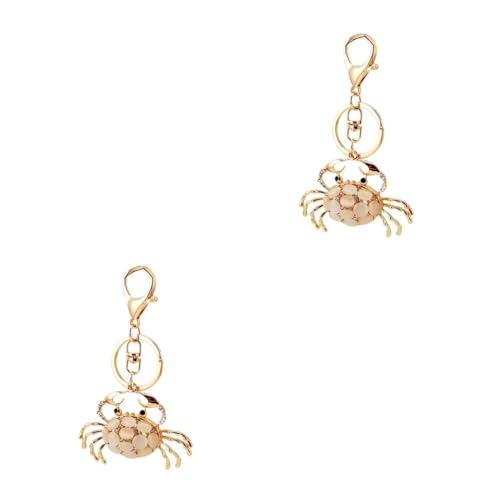 FOMIYES 2 Stück Kreativer Krebs Schlüsselanhänger Vielseitige Dekoration für Taschen Schlüssel und für Feiern Wie Weihnachten und Geburtstage von FOMIYES