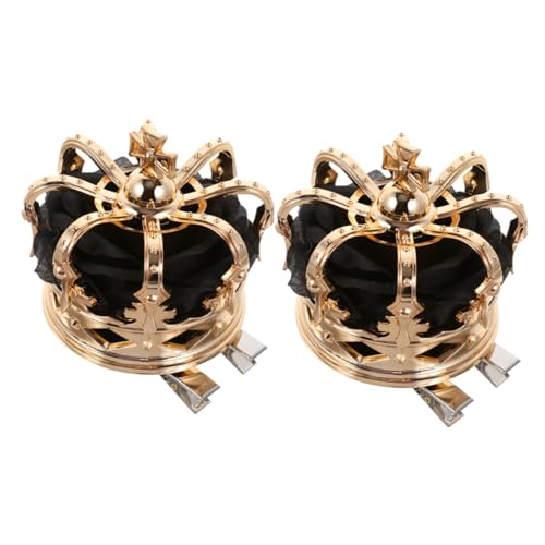 FOMIYES 2stücke Königliche Mittelalterliche Krone Haarschmuck Halloween-kopfschmuck Party-kopfschmuck Haarreif Für Mädchen Dekoratives Haaraccessoire Für Cosplay Und von FOMIYES