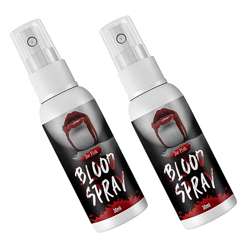 FOMIYES 2 Stück Kunstblut-Spray Zombie-Gesicht Blut Gruseliges Blut Trick Kunstblut-Gel Sfx Gesichtskleidung Cosplay-Kostüm Rollenspiel-Kostüm Cosplay-Blut-Festival Kunstblut von FOMIYES