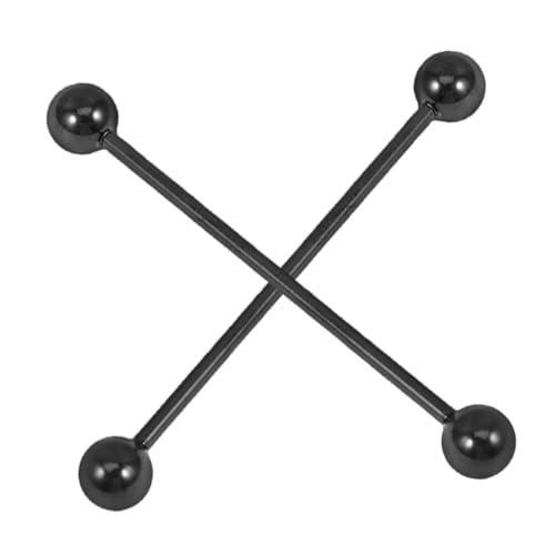 FOMIYES 2 Stück Lange Ohrpiercing Stab Ohrringe mit Bunter Elektroplattierung Hautfreundlich Modisch für Damen Vielseitig Tragbar als Body Piercing Schmuck von FOMIYES