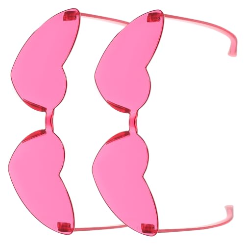 FOMIYES 2 Stück Leichte Randlose Herz Sonnenbrillen Komfortabel und Bruchsicher Partybrille für Damen und Herren für Weihnachten Halloween Geburtstage und Outdoor Aktivitäten FOMIYES 2 Stück Leichte Randlose Herz Sonnenbrillen Komfortabel und Bruchsicher Partybrille für Damen und Herren für Weihnachten Halloween Geburtstage und Outdoor Aktivitäten von FOMIYES
