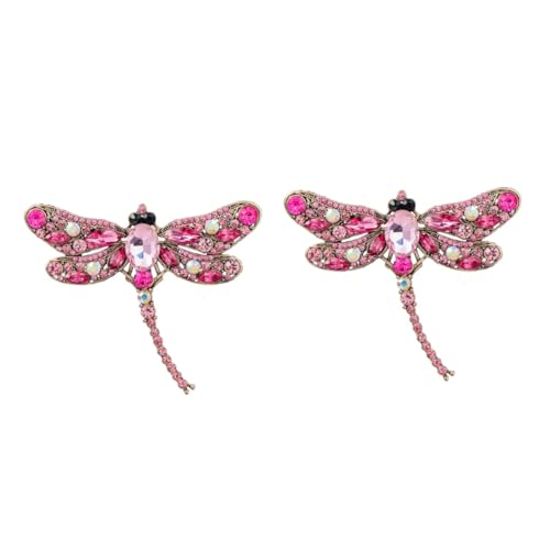 FOMIYES 2 Stück Libellen Anstecker Libellenbrosche Tierbrosche Anstecknadel Anstecknadeln Anstecknadeln Strass Brosche Damen Hat Schal Brosche Kleidung Brosche Anstecknadel Hut Brosche von FOMIYES