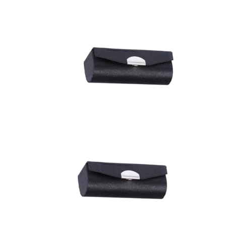 FOMIYES 2 Stück Lippenstift Organizer Tasche Schwarz mit Spiegel Langlebige Lippenstifthalter Aufbewahrungsbox Stoßfest und Kompakt für Reisen Arbeitsplatz und Alltag Lippenstift Etui von FOMIYES