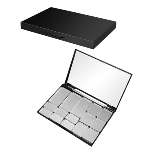 FOMIYES 2 Stück Magnetische Makeup Palette Teilig mit Spiegel Leere DIY Lidschattenpalette Flexibles Schminkset für Lidschatten Lippenstift Langlebiges Modernes Design für Stilvolle Make von FOMIYES
