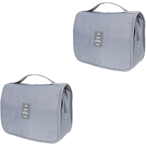 FOMIYES 2st Tragbarer Kosmetik-Organizer Kosmetiktaschen Für Damen Reise-kulturbeutel Für Damen Reisetasche Für Toilettenartikel Geschenke Reisen Polyester Multifunktion Veranstalter von FOMIYES