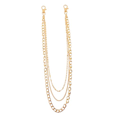 FOMIYES 2 Stück Metal Hosenkette Teiliges Unisex Punk Stil Jeans Kette mit Feiner Verarbeitung Langlebig Praktische Geeignet für Damen und Herren Vielseitig Kombinierbar als Taschen und von FOMIYES