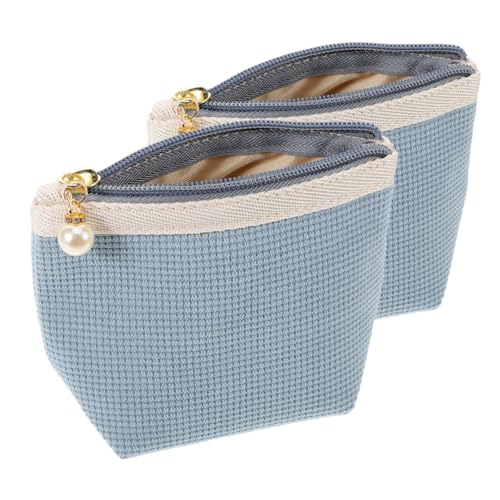 FOMIYES 2 Stück Mini Make up Tasche für Frauen Lippenstift Aufbewahrungstasche Kompakt Reise Kosmetik Organizer Klein und Tragbar von FOMIYES