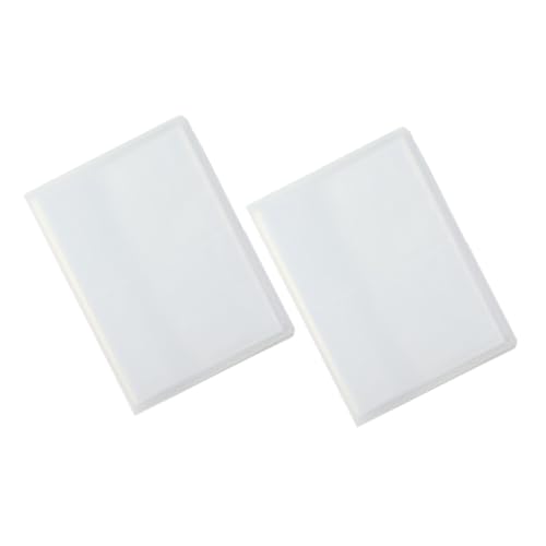 FOMIYES 2 Stück Nagelsticker Aufbewahrungsalbum mit Fächern Transparenter Nageldekor Organizer Leichtes Sammelbuch für Nagelkunst Aufkleber Tragbar für Zuhause und Unterwegs von FOMIYES