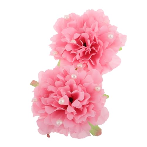 FOMIYES 2stücke Kunstblumen Haarspange Mit Perlen Elegante Nelken-haarclip Für Frauen Hochzeits Und Festtags-haaraccessoires Für Und Boho-stil von FOMIYES