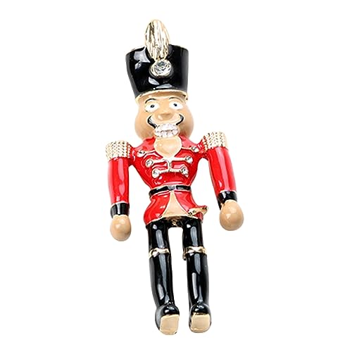 FOMIYES 2 Stück Nutcracker Brosche für Kleidung Weihnachts Soldat Anstecknadel Bunte Modebrosche für Frauen Einzigartiges Design für Freunde und Familie von FOMIYES