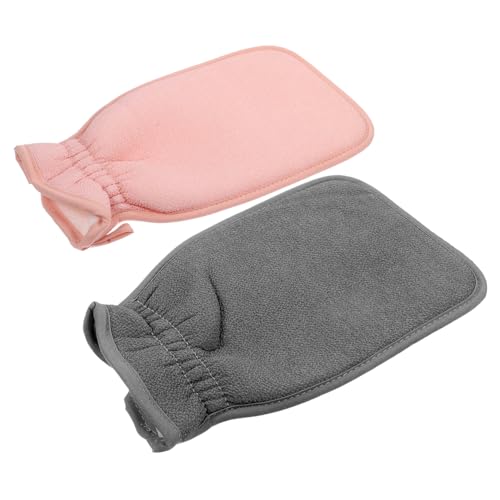 FOMIYES 2 Stück Peeling Handschuhe Duschhandschuhe Körperpeeling Waschhandschuhe Hautfreundlich Leicht und Kompakt Für Männer und Frauen Sanfte Reinigung und Exfoliation Dusche und Bad von FOMIYES