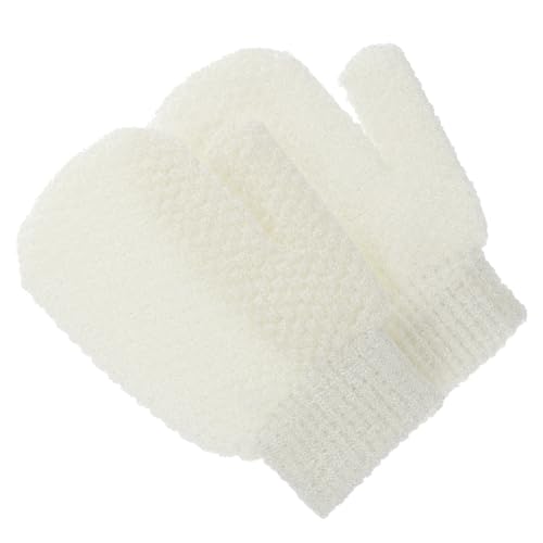 FOMIYES 2 Stück Peelinghandschuhe Ergonomische Duschhandschuhe zur Sanften Körperreinigung Wiederverwendbare Badehandschuhe für Damen und Herren Effektives Hautpeeling und Gründliche von FOMIYES