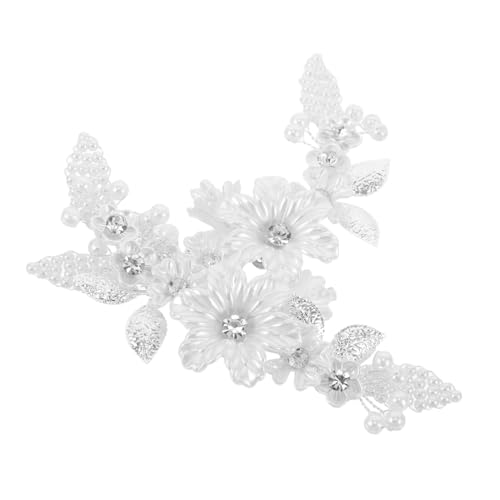 FOMIYES 2 Stück Perlen Blumen Schuhclips Für Damen High Heels Abnehmbare Strass Schuhschnallen Hochzeit Braut Hausschuhe Sandalen Taschen Dekoration Zubehör von FOMIYES