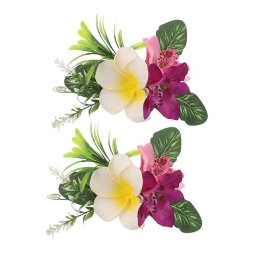 FOMIYES 2stücke Blumen-haarspangen Aus Künstlichen Plumeria-blumen Hawaii-blumen-haarspangen Im Chinesischen Stil Für Frauen Orchideenblüten- Für Hanfu-kleider Und Strand-stylin von FOMIYES