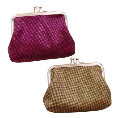 FOMIYES 2stücke Münzbörse Damen Aus Pu-Material Kleine Geldbörse Für Frauen Zum Aufbewahren Von Münzen Karten Und Schmuck Kompakt Und Tragbar von FOMIYES