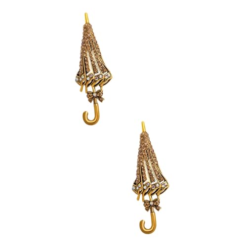 FOMIYES 2 Stück Regenschirm Brosche mit Anstecknadel für Anzug Modisches Accessoire für Damen Herren für Hochzeiten Geburtstage Besondere Anlässe von FOMIYES