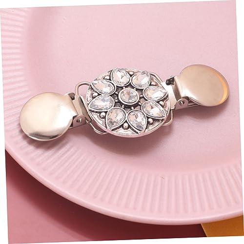 FOMIYES 2 Stück Retro Broschen aus Legierung Kreative Strickjacken Clips Cardigan Anstecknadeln für Damen Schalspangen Vintage Schmuck Zubehör von FOMIYES