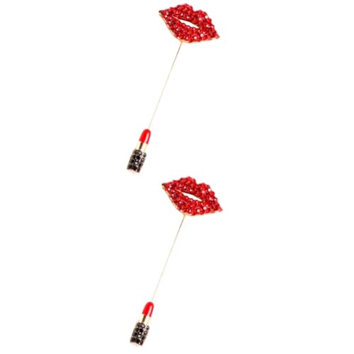 FOMIYES 2 Stück Rote Lippenölbrosche Brosche Strass-Anstecknadel Wäscheklammer Broschennadel Anzug Reversnadel Brosche Revers Pin Frauen Hutstift Hut Reversnadel Damennadel Strasssteine FOMIYES 2 Stück Rote Lippenölbrosche Brosche Strass-Anstecknadel Wäscheklammer Broschennadel Anzug Reversnadel Brosche Revers Pin Frauen Hutstift Hut Reversnadel Damennadel Strasssteine von FOMIYES