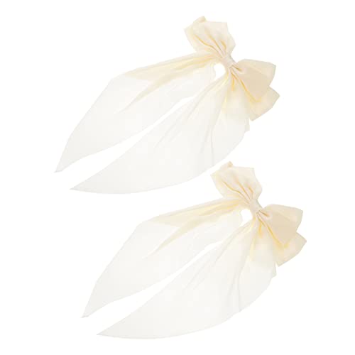 FOMIYES Haarspange Im Vintage-stil Elastische Schleife Haargummi Haarspange Aus Seide Und Schleife Für Frauen Und Mädchen von FOMIYES