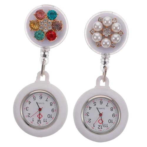 FOMIYES 2 Stück Silikon Pflegeuhr Clip Brosche Taschenuhr für Krankenschwestern Praktische und Brosche mit Präziser Zeitangabe für Einsatz im Gesundheitswesen FOMIYES 2 Stück Silikon Pflegeuhr Clip Brosche Taschenuhr für Krankenschwestern Praktische und Brosche mit Präziser Zeitangabe für Einsatz im Gesundheitswesen von FOMIYES