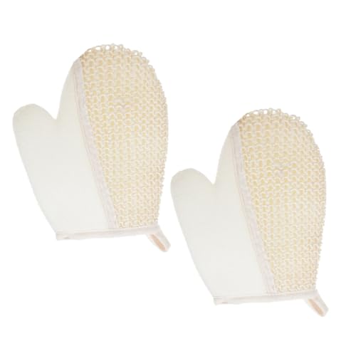 FOMIYES 2 Stück Sisal-körperpeelinghandschuhe – Peelinghandschuhe Für Kinder Und Erwachsene Weicher Badeschwamm Für Spa Und Pool von FOMIYES